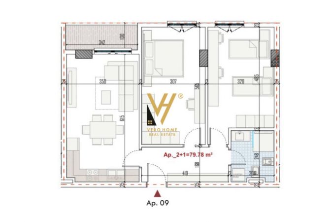 Shtepi ne shitje 2+1 ne Tirane - 96,757 Euro