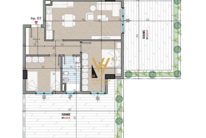 House for Sale 2+1 in Tirana - 129,000 Euro