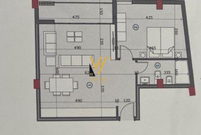 Shtepi ne shitje 1+1 ne Tirane - 120,300 Euro
