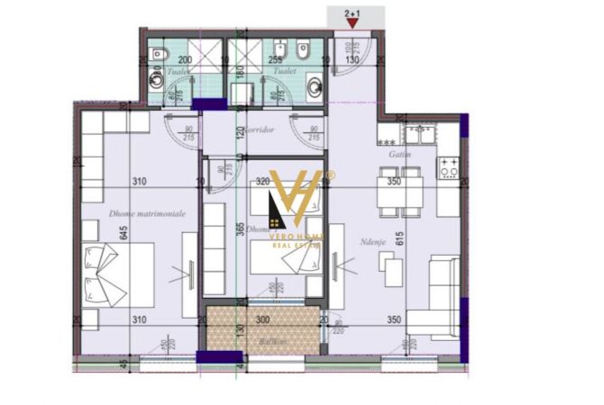 Shtepi ne shitje 2+1 ne Tirane - 131,000 Euro