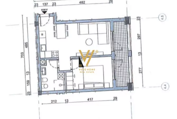 Shtepi ne shitje 1+1 ne Tirane - 92,000 Euro