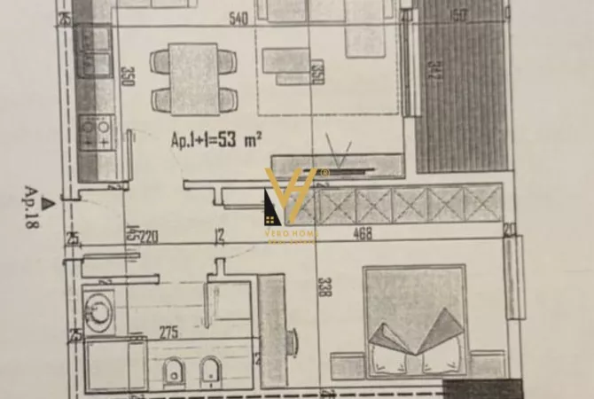 Shtepi ne shitje 1+1 ne Tirane - 63,000 Euro