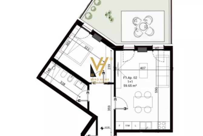 Shtepi ne shitje 1+1 ne Tirane - 144,299 Euro
