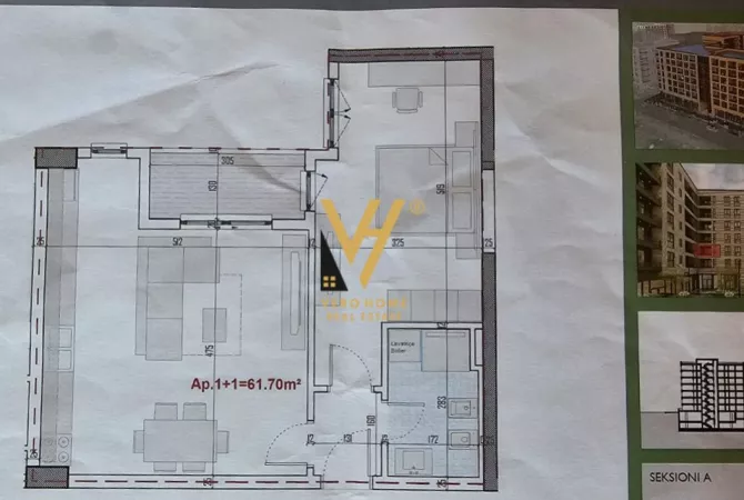 House for Sale 1+1 in Tirana - 75,000 Euro