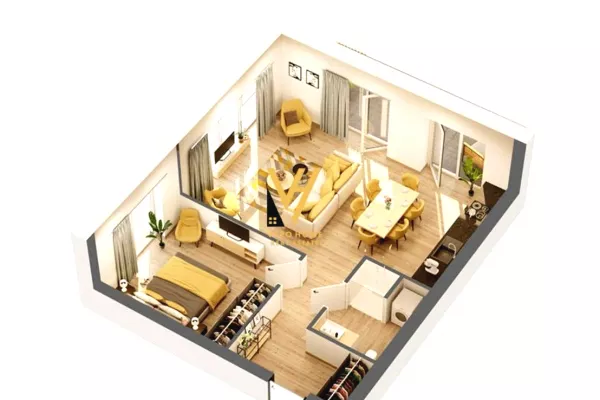 House for Sale 1+1 in Tirana - 61,000 Euro