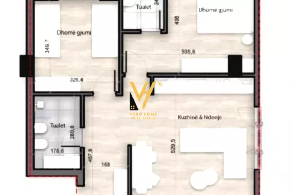 Shtepi ne shitje 2+1 ne Tirane - 160,000 Euro