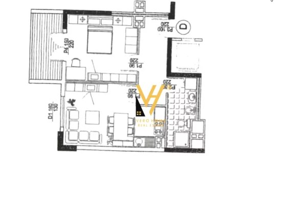 Shtepi ne shitje 1+1 ne Tirane - 190,000 Euro