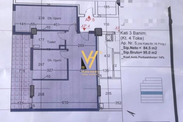 Shtepi ne shitje 2+1 ne Tirane - 190,000 Euro