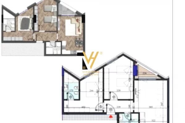 Shtepi ne shitje 2+1 ne Tirane - 165,000 Euro