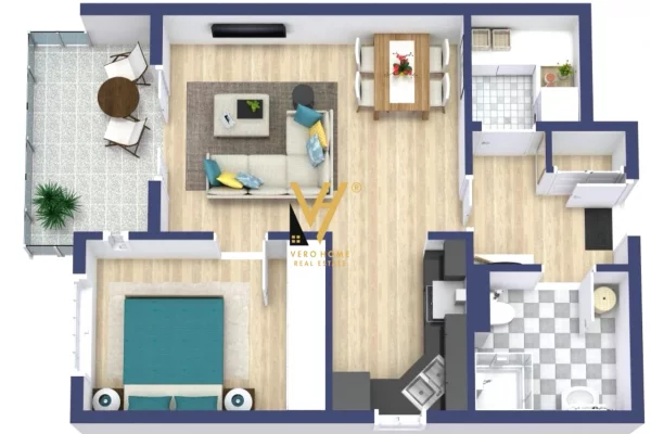 House for Rent 1+1 in Tirana - 40,000 Leke