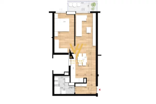 Shtepi ne shitje 1+1 ne Tirane - 128,000 Euro