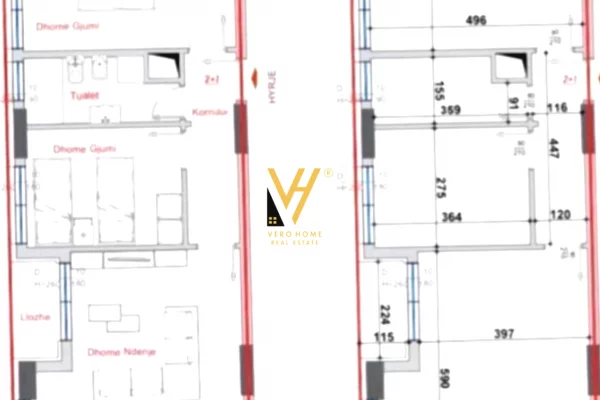 House for Sale 2+1 in Tirana - 235,000 Euro