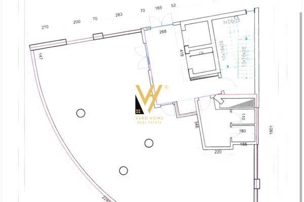 Business Property for Rent 1+1 in Tirana - 2,450 Euro