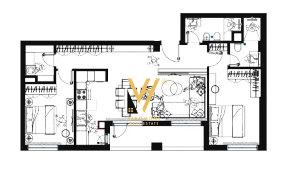 Shtepi ne shitje Apartament ne Tirane, 2+1, Mobilimi Bosh, pa mobiluar, Pagesa 16,400,000  Leke.