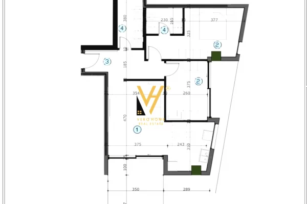 Shtepi ne shitje Apartament ne Tirane, 2+1, Mobilimi Bosh, pa mobiluar, Pagesa 190,000  Euro.