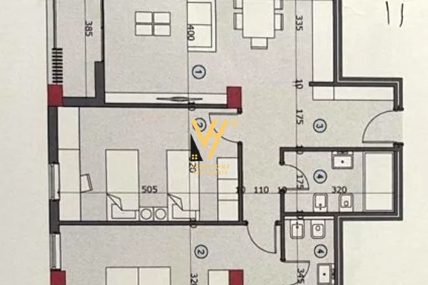 Apartment for sale in Tirana 2+1, Emty