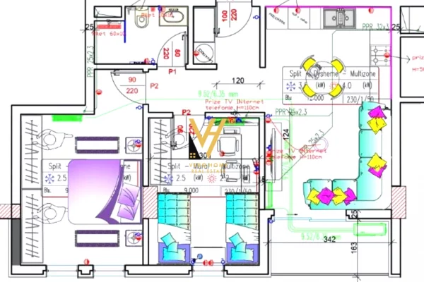 Shtepi ne shitje Apartament ne Tirane, 2+1, Mobilimi Bosh, pa mobiluar, Pagesa 90,000  Euro.