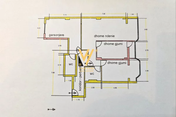 Appartamento in vendita a Tirana 2+1, Vuoto